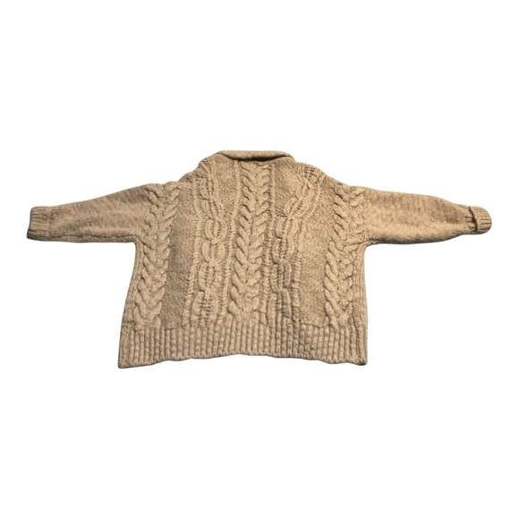 BDG Wool Blend Open Front Chunky Cable Sweater - Picture 2 of 7